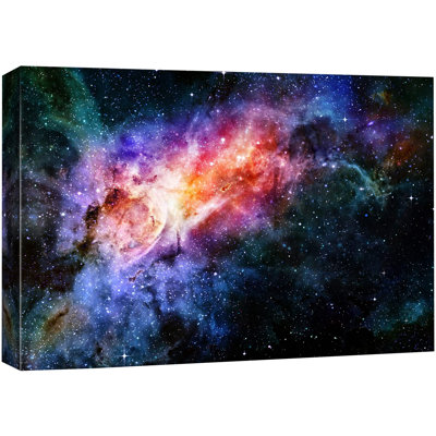 «Mauve, orange et rouge nébuleuse de l'espace» sur