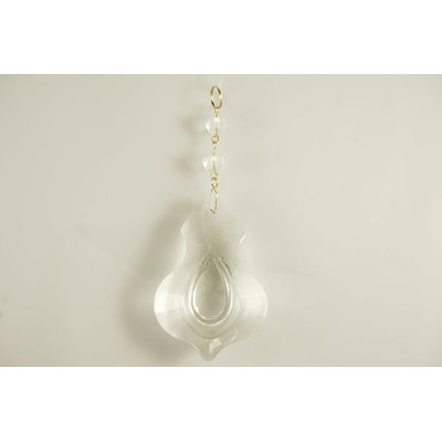 4.5'' Handmade Crystal Finial Ornament