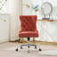 Chaise de bureau moderne rembourrée capitonnée avec base en métal et chaise de bureau réglable-258777097-258777110