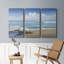 «Sweeping Blue» - Photographie sur toile tendue 3 pièces-2096615905