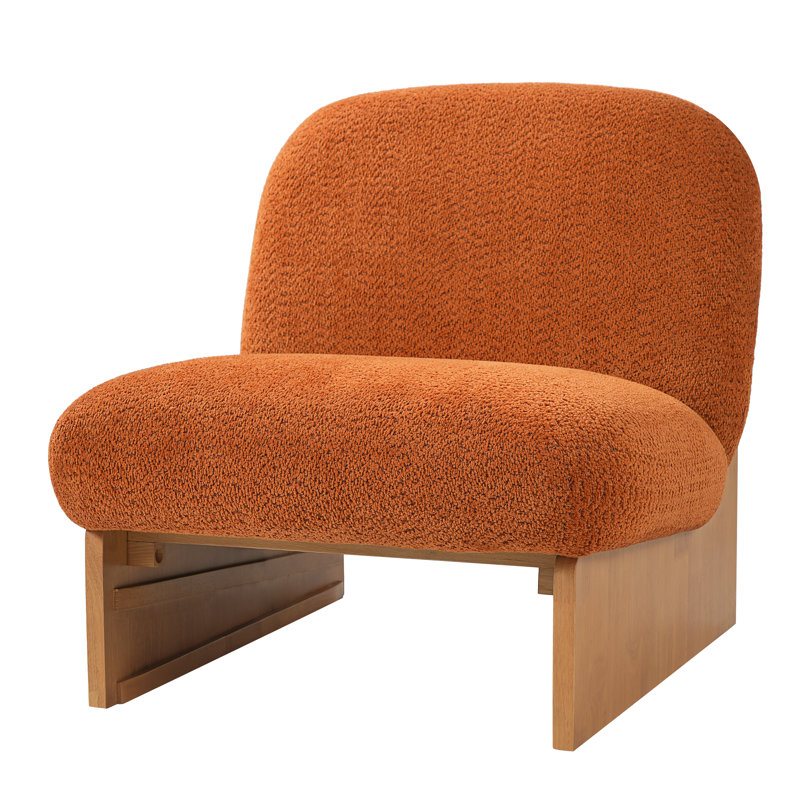 Chaise d'appoint rembourrée Decker, Pumpkin Orange