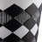 10/12" Diamond Planter W/ Wood Legs, Black