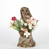 Flower Vase - Bud - Owl - Tawny Owl