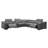 Leather Power Reclining Sectional with Cupholders and Charge Port-128615073