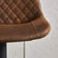 Vintage Upholstered Height Adjustable Bar Stools (Brown)-483566782