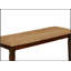 Siège rembourré en tissu à finition espresso et banc 1pc