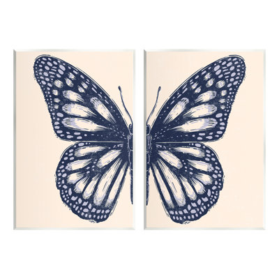 Dessin complexe d'insectes audacieux par Caroline Alfreds, impression sur papillon