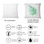 Carré, feuille tropicale de Monstera III - coussin décoratif imprimé maison de campagne-60158789