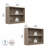Paulica 2-Piece Paulica 2-Shelf Bookcase with Adjustable Shelves-375644588