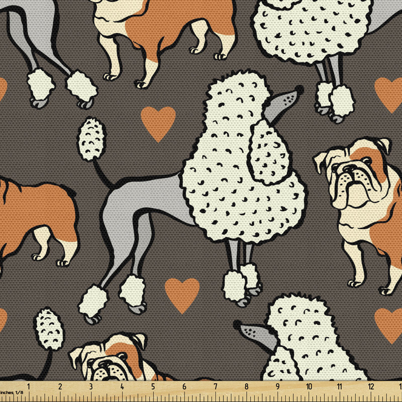 Paolucci Dogs with Heart Fabric
