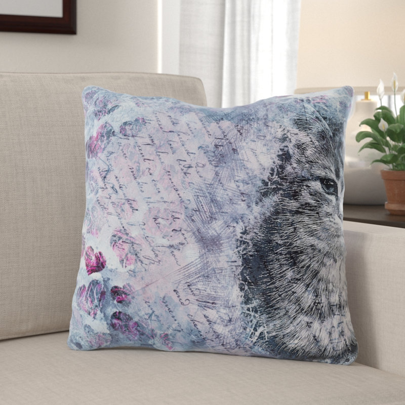 Housse de coussin Dreshertown, Microsuède, Intérieur