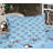 Ambesonne Nautical Fitted Sheet & Pillow Sham , Pale Teal Grey Caramel-106798839