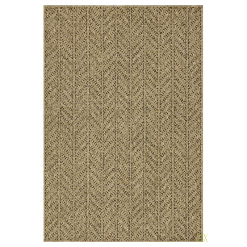 Terre / terre 3 po X 7 pi 3 po Tapis intérieur / extérieur, Rectangle 5 pi 3 po x 7 pi 3 po