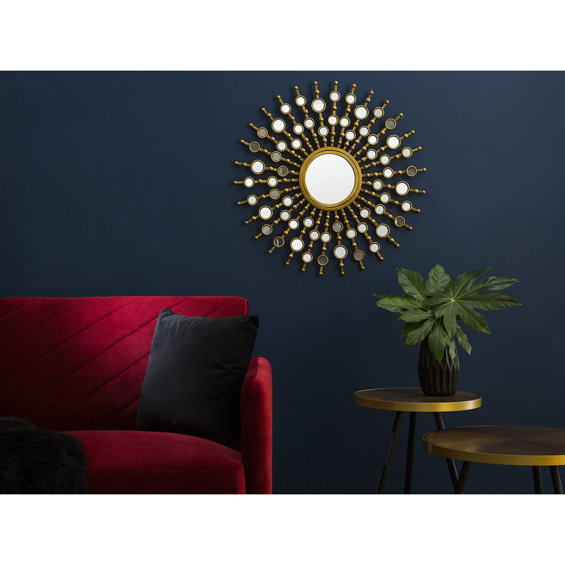Velmanikandan Metal Flat Wall Mirror