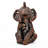 Adam & Friends Home Decor Resin Wilderness Statue Sculpture | 1-Piece | Sitting Elephant