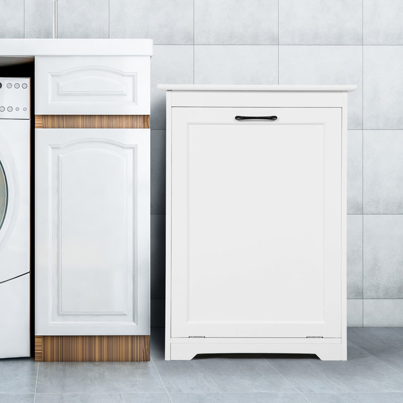 Armoire à poubelle réglable avec capacité de 13 gallons, support de poubelle avec angles inclinés pour support de cuisine et de salle à manger, multifonctionnelle