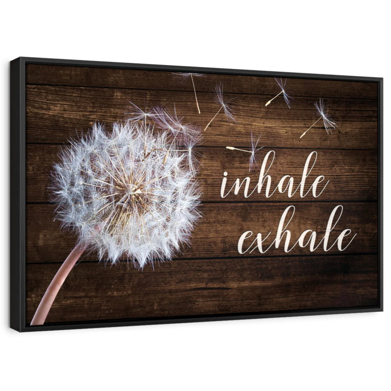«Inhale Exhale Zen VII Wall Art», H 9 po x l 13 po
