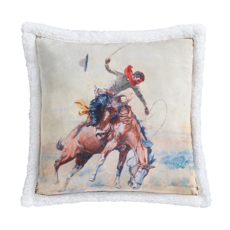 Ensemble de 2 jetés Campfire Sherpa Western Southwestern Lodge, Chien brun