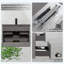 Meuble-lavabo flottant avec lavabo, meuble-lavabo mural moderne avec lavabo en quartz et tiroirs à fermeture en douceur-1768471613