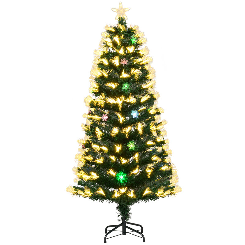Lighted Artificial Christmas Tree, 4.9' H