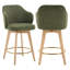 Tabouret de comptoir pivotant avec accoudoirs Ashwell-1929849992