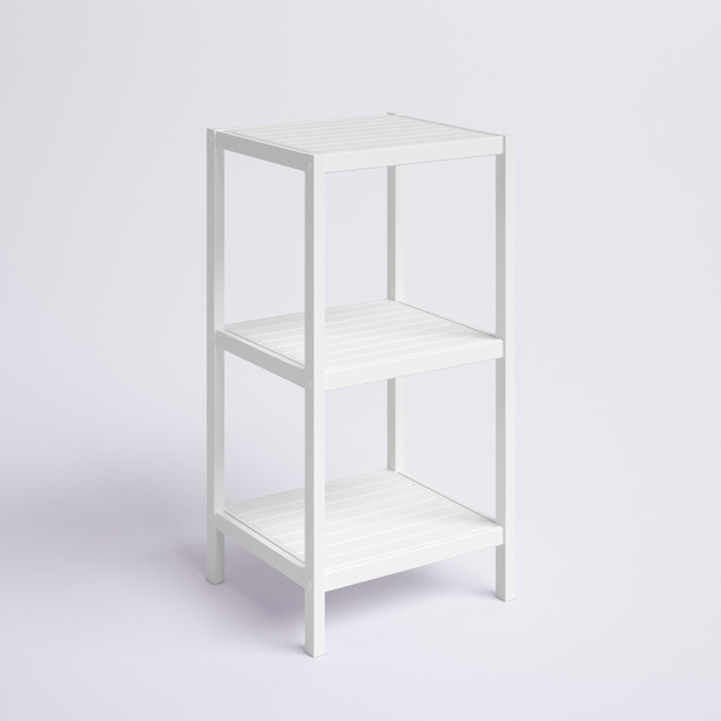 Nicieza Solid Wood Bathroom Shelves, White