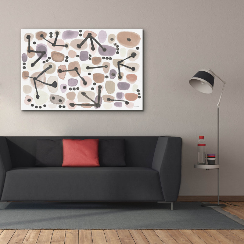 Art mural sur toile Epic Graffiti «Mid Century 1 Blush» par Cheryl Warrick