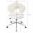 Teddy Fabric Swivel Office Chair with Adjustable Height and Ergonomic Curved Backrest-1135755128