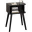 Table de chevet noire, petite table de chevet pour petits espaces, table de ...
