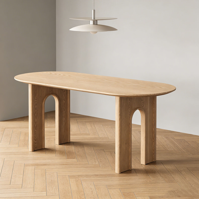 Table de salle à manger Wabi-Sabi, H 29,5 po x L 63 po x l 27,6 po