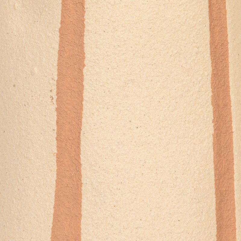 Stoneware Table Lamp with Tapered Base and Pleated Shade