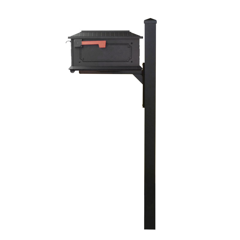 Kingston Aluminum Post Mounted Mailbox