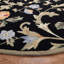Tapis noir en laine crocheté à la main Hollander-21274596