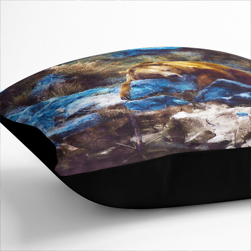Square Cushion, 55cm H x 55cm W x 20cm D, Black