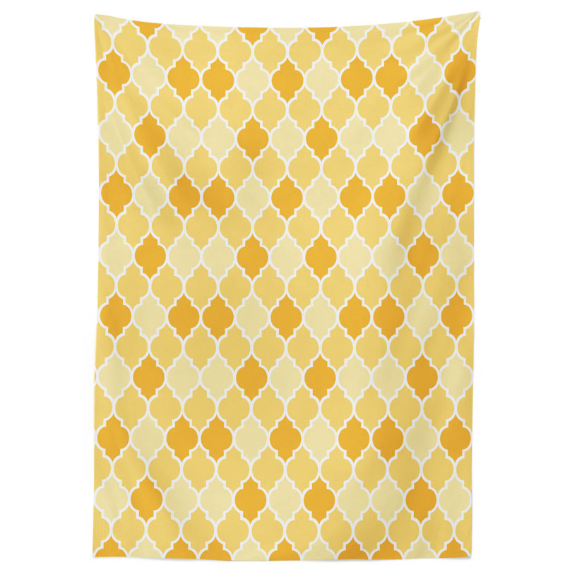 Quatrefoil Geometric Tablecloth, 90" L x 60" W