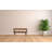 Solid Wood Nordic Storage Bench, Open Storage, Chestnut, Brown
