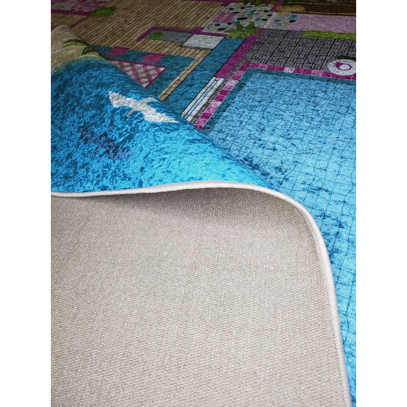 Tapis rose Swayze, Rectangle 6 pi 6 po x 9 pi 6 po