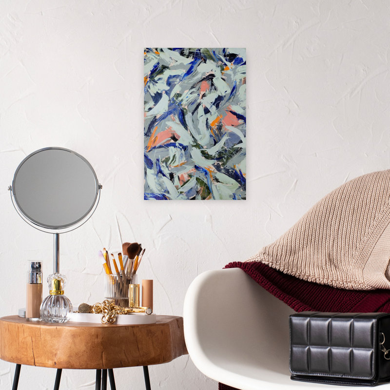 Art contemporain contemporain abstrait, H 18 po x l 12 po