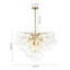 9 - Light Chandelier with Glass Accents