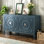 Buffet rétro noir avec construction - assure une armoire à long terme convenant à divers styles de décoration intérieure