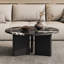 Table basse en marbre clair et moderne-106920624