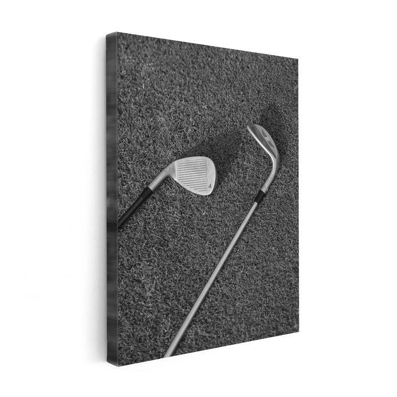 Golfs sur le terrain, Unframed, Canvas, 18"H x 24"W