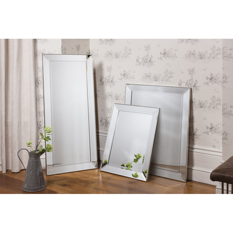 Cossey Glass Flat Wall Mirror, 135 cm H x 60 cm W