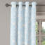 Rideau décoratif à œillets 2 panneaux Dakota Fields, 50 po, bleu pâle et blanc-1717249138
