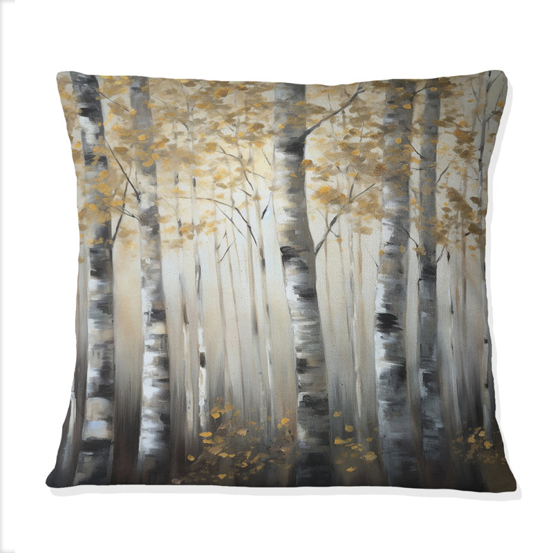 Coussin Birch Tree Forest Wonderland