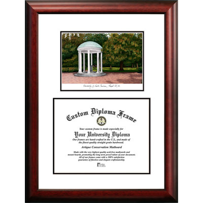 Cadre de diplôme pour lithographie unc chapel hill universitaires NCAA