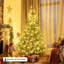 Arbre de Noël artificiel vert 72 po H 72 po avec 350 lumières DEL