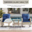 Ensemble de chaises berçantes en osier avec table d'appoint Esquer-689118806-689118805