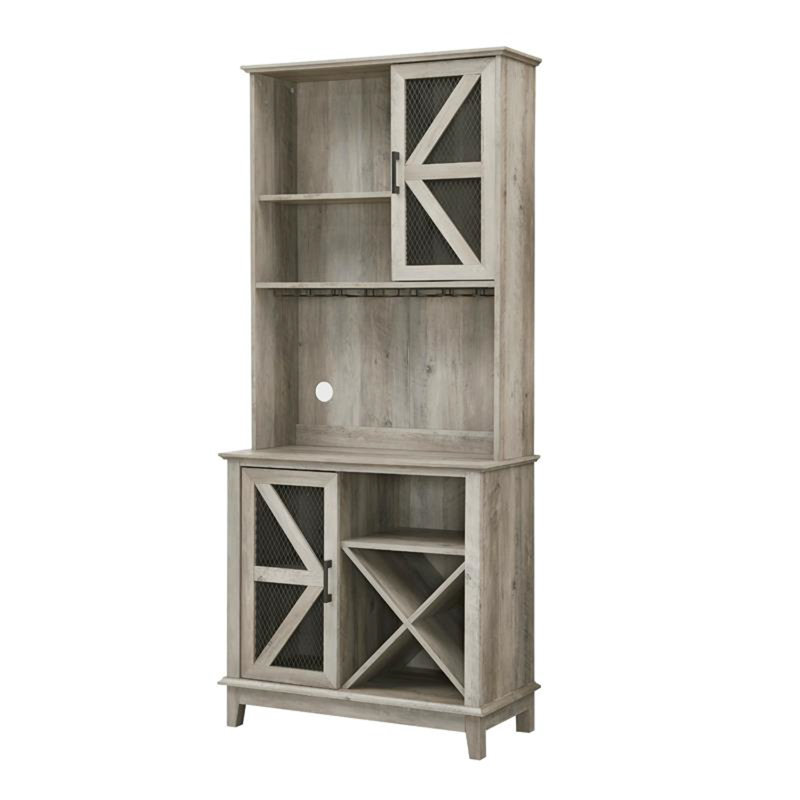 Weymouth 31.5'' Wine Bar, Gray Wash