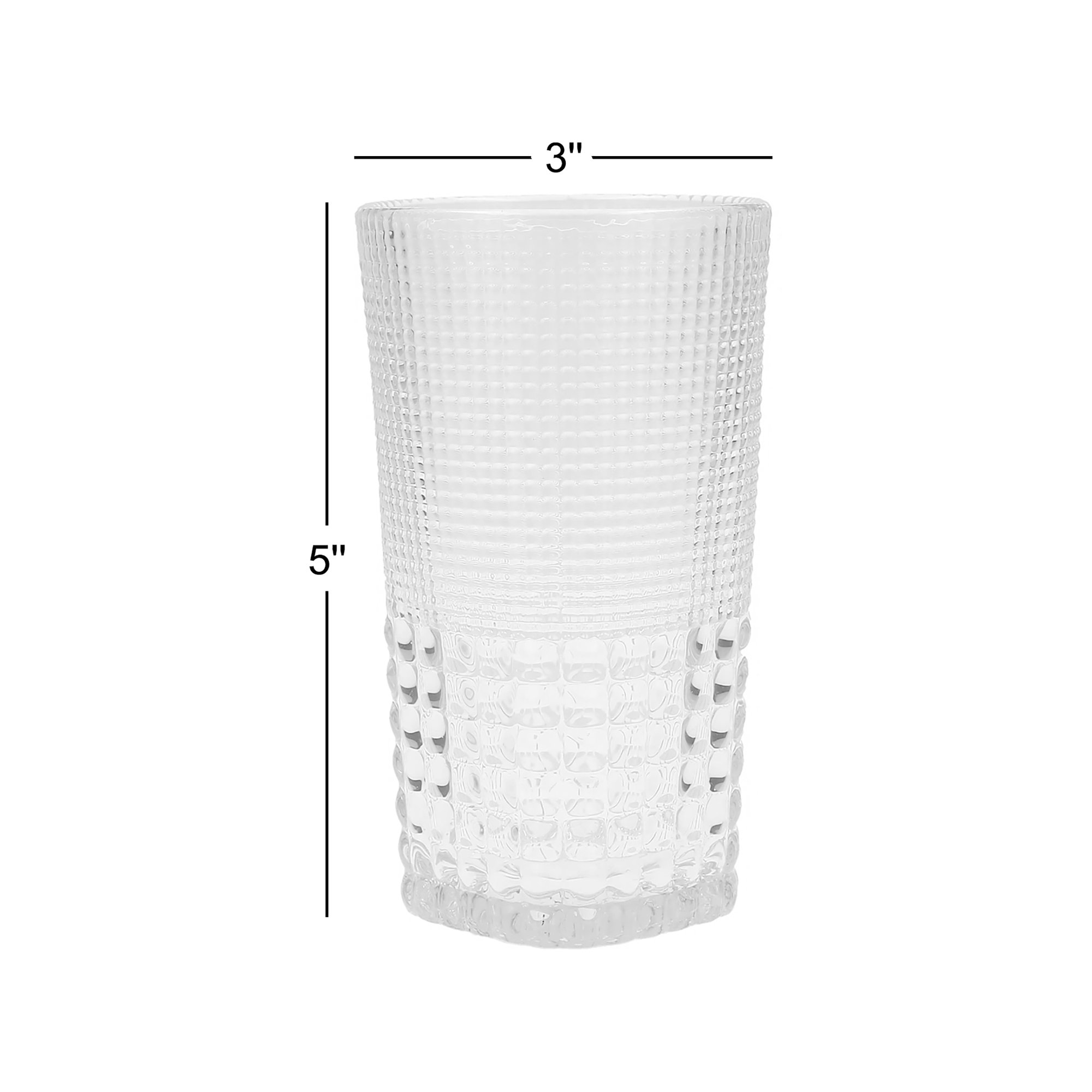 Malcolm Drinking Glass, Amber, 15 oz.